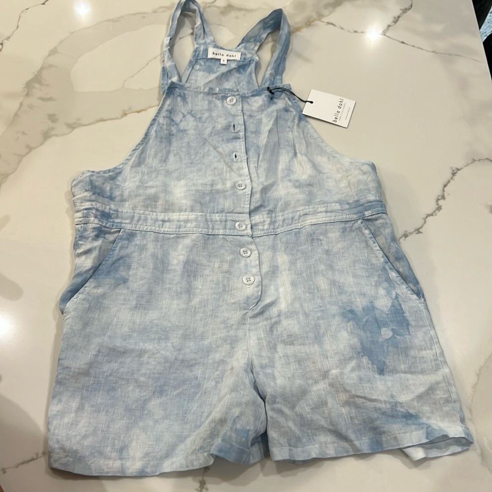 Bella Dahl Cotton Overall blue tie dye, new with tags